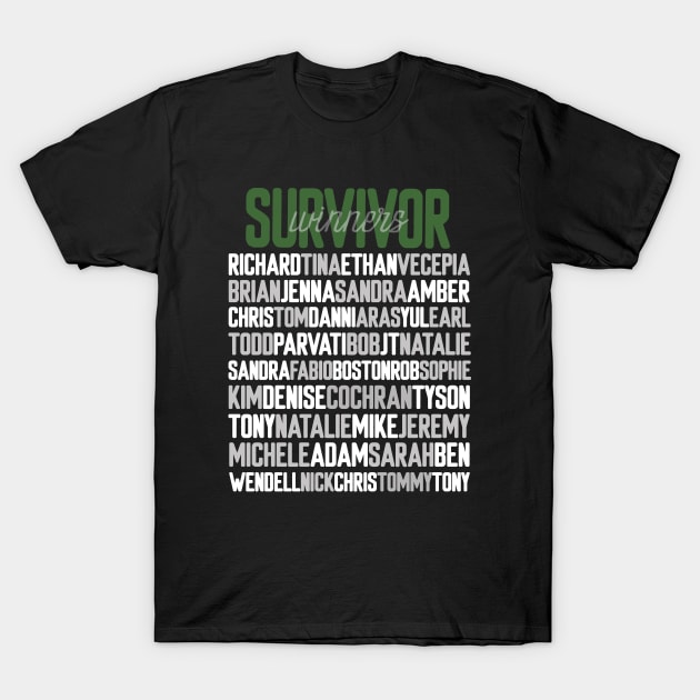 survivor winners T-Shirt by disfor